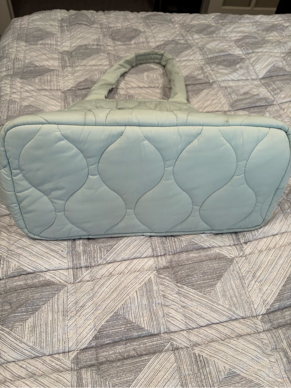 Vera Bradley Featherweight Tote Bag in Cool Mint - Picture 9 of 11